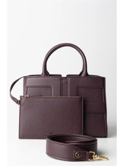 MAXI LOGO BAG ELISABETTA FRANCHI | BS35A56E2EA4 Merlot